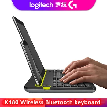 Logitech K480 vezeték nélküli bluetooth billentyűzet kapcsolat multi-eszköz, billentyűzet, IPAD/mobiltelefon, számítógép, notebook billentyűzet/iroda