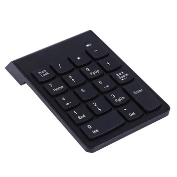 Numerikus Billentyűzet Mini Vezeték nélküli 2,4 G Numerikus Billentyűzet Szám Pad 18 Gombok Digitális Billentyűzet PC Asztali Laptop Notebook