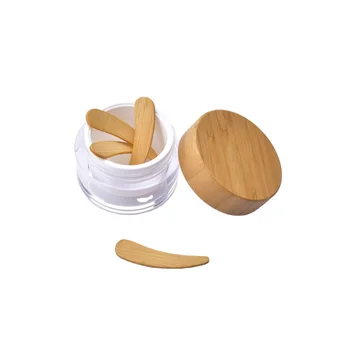 Maszk kozmetikai labdát Egyedi Logó Bambusz Fa szaggatóval viaszbab Spatulával Kozmetikai Sár Tapad Applikátorok