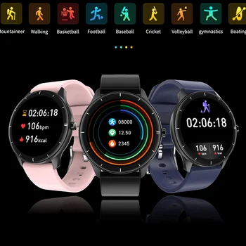 Új Divat Smartwatch Férfiak, Nők, IP68 Vízálló Q21 Teljes Érintőképernyős Okos Óra Sport Fitness Karkötő Óra iOS-Android