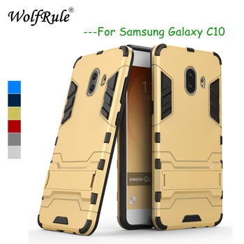 WolfRule kopogásgátló tok Samsung Galaxy c10-Fedezze Szilikon & Műanyag tok Samsung Galaxy C10 Esetben A Samsung C10 C9150