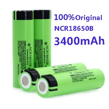 100%Eredeti,batería.recargable.nueva, 18650,3400 mah,3,7 v,NCR18650B,3400mah, herramienta eléctrica.LED.