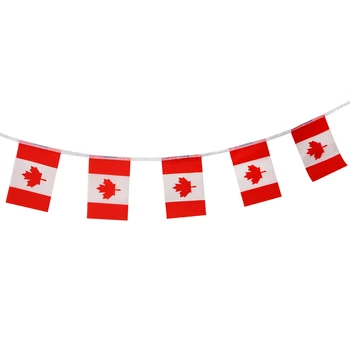 Kanadai Zászló String Zászló Sport Rács Parti Dekoráció 5.5 M