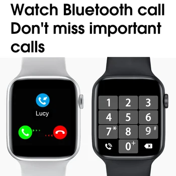 W26 Smartwatch Férfi Nő Bluetooth Hívás 1.75 Hüvelykes HD Full Screen Smart Óra Dinamikus Telefonos Vízálló Fitness Android IOS