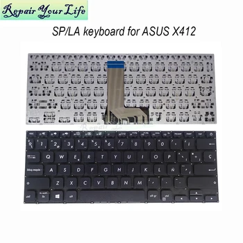 Laptop PC spanyol Billentyűzet ASUS Vivobook 14 X412 X412D X412J X412UA UB X412FA FL X412DA DK SP/ES Spanyolország csere billentyűzetek