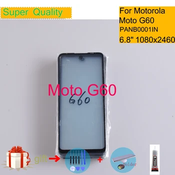 A Motorola Moto G60 érintőképernyő Első Külső üveglap Lencse Moto G60 PANB0001IN PANB0013IN LCD Üveg Csere