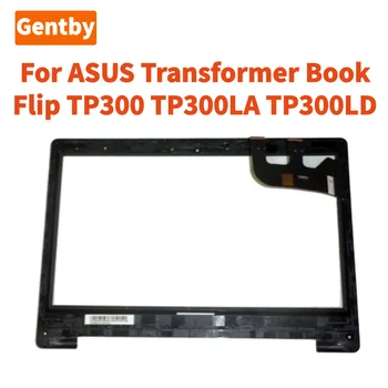 13.3 Hüvelykes ASUS Transformer Book Flip TP300 TP300LA TP300LD érintőmezős Képernyő Csere Laptop Digitalizáló Kerettel