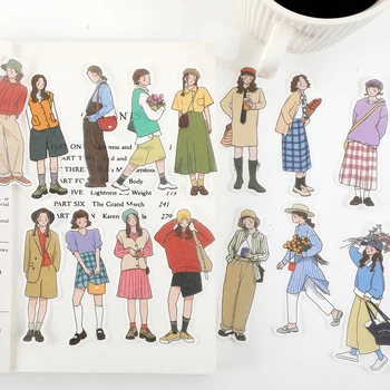 40 DB Washi Papír Aranyos Rajzfilm Super Star Fiúk Lányok Dekorációs Matricák Scrapbooking DIY Art Kézműves Naplózó Kellékek