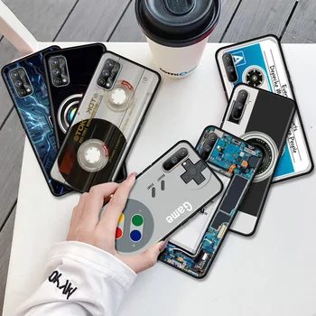 Telefon Esetében Az Oppo Realme 8 C21 6 7 Pro C3 A53 A9-es GT XT A93 A52 7i 5 Találni X2 Lite Puha Borító Vintage Kamera Kazetta