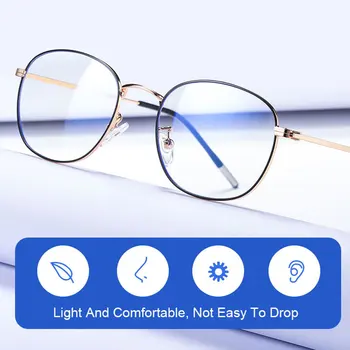 Divat Alufelni Keret Szemüveg Anti-Blue Ray, valamint Anti-Sugárzás Kerek Szemüveg Teljes Felni Unisex Új Érkezés Meleg Eladási