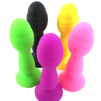 Mini szilikon Hatalmas anális plug tapadókorong kis felnőtt promóció fenék játék vibrátor apró unisex maszturbálnak a nők a férfiak erotikus termék