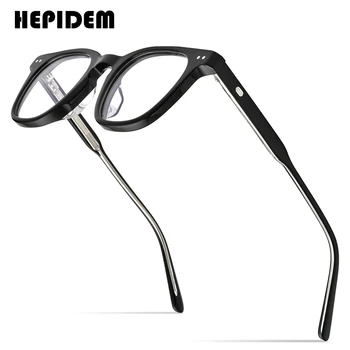 HEPIDEM-Acetát Szemüveges Férfi Túlméretes Átlátszó, Szögletes Szemüveg Keret Nők Optikai Receptet Szemüveg Szemüveg LUTTO