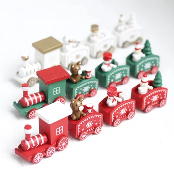 A kis Vonat Fából készült Karácsonyi Díszek Haza, Karácsonyi Dekoráció, Karácsonyi 2020 Új Év 2021 Karácsonyi Dísztárgyak, Karácsonyi Noel