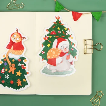 30db vagyok a karácsonyfa kártya multi-használni, mint a Scrapbooking-meghívó DIY Dekoráció ajándék kártya üzenet kártya képeslap
