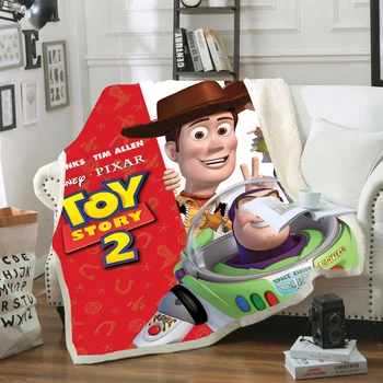 Disney Toy Story Sherif Woody Buzz Lightyear Baba Plüss Takaró Dobja Kanapé Fedezze Twin Ágynemű, a Fiúk Gyermek Karácsonyi ajándékok