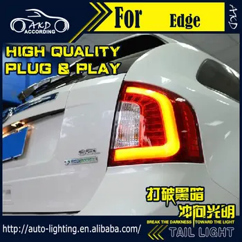 AKD Autó Stílus Farok Lámpa Ford Edge hátsó Lámpák 2012-2015 LED hátsó Lámpa Jel LED DRL Ne Hátsó Lámpa Tartozékok