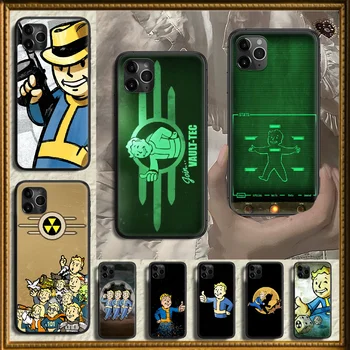Fallout Vault fiú Telefon burkolata Hull Az iphone 5 5s se 2 6 6 7 8 12 mini plus X XS XR 11 PRO MAX fekete festés lökhárító tpu