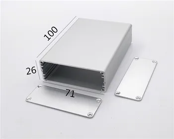 1db Alumínium Burkolat Esetben Mini Elektronikus Projekt Doboz 71x27x100mm