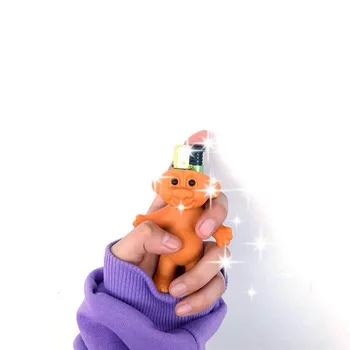 Műanyag doboz aranyos Troll baba lighterholder könnyebb jogosultja játékok pvc könnyebb az esetben tartsa ajándék férfiaknak, nőknek könnyebb hüvely