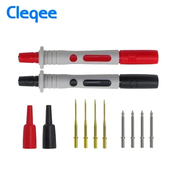 Cleqee P8003 p8001 1set 2db Multiméter Szonda Cserélhető aranyozott Tű Többcélú Teszt toll