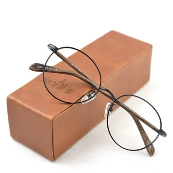 Divat Vintage Kerek Férfiak Optikai Szemüveg Keretek, Kézzel Készített Fém Rövidlátás Szemüveg Retro Koreai Szemüveg Keret Alufelni Nők
