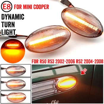 2x Áramló Repeater Lámpa Dinamikus LED lámpa Oldalsó Helyzetjelző Lámpa BMW MINI Cooper R50 R53 2002-2006 R52 2004-2008